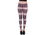 Young Lady Woman s Winter Fashion Crystal Leggings [One Size Fits Most] Cherry