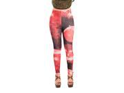 Young Lady Woman s Fashion Leggings [One Size Fits Most] Mars Red