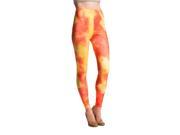Young Lady Woman s Fashion Leggings [One Size Fits Most] Solar Sun