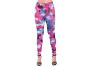 Young Lady Woman s Fashion Leggings [One Size Fits Most] Galactic Rainbow