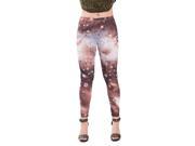 Young Lady Woman s Fashion Leggings [One Size Fits Most] Interstellar Sepia