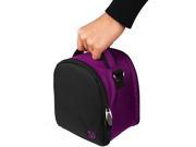 VANGODDY Laurel Travel Camera Protector Case Shoulder Bag Purple Compatible with Kodak DSLR PIXPRO AZ526