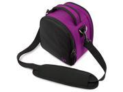 VANGODDY Laurel Travel Camera Protector Case Shoulder Bag Compatible with Panasonic SLR Camera Cases Purple
