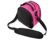 VANGODDY Laurel Travel Camera Protector Case Shoulder Bag Compatible with Panasonic LUMIX DMC FZ70 Hot Pink