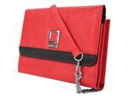 Nikina Woman’s Clutch Crossbody Fashion Handbag w Shoulder Strap fits Huawei Phones up to 6.1in x 3in