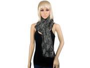 AERUSI Women s Soft Woven Oversized Wrap Shawl Grid Blanket Scarf [Adult Sized] Charcoal