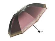 AERUSI Compact Rain UV Ray resistant 10 Framed Travel Umbrella 44in Non Automatic [Adult Sized] Light Purple Coffee