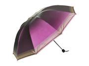 AERUSI Compact Rain UV Ray resistant 10 Framed Travel Umbrella 44in Non Automatic [Adult Sized] Regal Purple