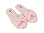 AERUSI Women s Cozy Indoors Slide Ribbon Bed Restroom Slippers Pink Strawberry Smoothy [Single Pair]