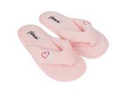 AERUSI Women s Cozy Indoors Slide Dual Hearts Bed Restroom Slippers Pink Strawberry Smoothy [Single Pair]