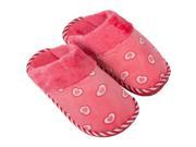 AERUSI Women s Cozy Indoors Cosmo Heart Bedroom Restroom Slippers Pink Heart [Single Pair]