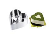 Easy to Use Stainless Steel Cup Cake Mini Cake Baking Mold Heart Shaped