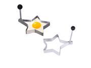 Easy to Use Stainless Steel Egg Pancake Crumpet Cooking Mold Star Shaped