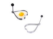Easy to Use Stainless Steel Egg Pancake Crumpet Cooking Mold Heart shaped