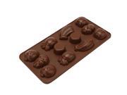 Fruit Shaped Silicone Chocolate Candy Yogurt Ice Cube Mold [12 piece mold]