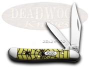 CASE XX Yellow Spider Web Peanut 1 1000 Pocket Knives