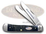 CASE XX Navy Jigged Bone Marines The Few The Proud Trapper Pocket Knife Knives