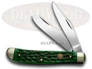 HEN ROOSTER AND Green Pickbone Trapper Pocket Knives