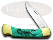 BUCK 110 Custom Turquoise Mist Corelon Scorpion 1 400 Pocket Knives