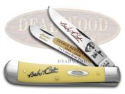 CASE XX Babe Ruth Yellow Delrin Trapper Stainless Pocket Knife Knives