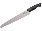 BOKER TREE BRAND Saga Premium Kitchen Cutlery Black G 10 Satin Bread Knife