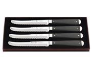 CASE XX Miracl edge Ebony Wood Steak Knives Stainless Kitchen Cutlery Set
