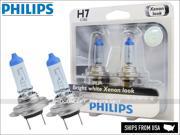 PHILIPS Crystal Vision Ultra H7 499 Headlight BULBS Pack of 2