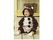 Kigurumi Baby Infant Unisex Cosplay Animal Hoodie Pajamas Pyjamas Costume Onepiece Outfit Sleepwear Brown Bear