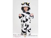 Kigurumi Animal Kids Unisex Cosplay Animal Hoodie Pajamas Pyjamas Costume Onepiece Outfit Sleepwear Cow
