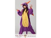 Kigurumi Adult Unisex Cosplay Animal Hoodie Pajamas Pyjamas Costume Onepiece Outfit Sleepwear Royal Purple Spyro Dragon Character
