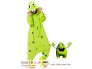Funny Energetic Two Teeth Green Monster Kigurumi Unisex Cosplay Animal Hoodie Pajamas Pyjamas Costume Outfit Sleepwear KK296