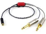 ZY HiFi Cable HiFi 2TS to 3.5 Stereo Master Seat OCC Sound Card Straight Push Headset Cable ZY 033 100CM