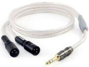 ZY HiFi Cable 6.35 Stereo to Dual XLR Male Signal Line Premium Edition for C4 Special ZY 029 2M