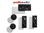 2 Polk Audio 90 RT 2 Polk Audio 265 LS 1 Polk Audio 255C LS 5.0 High Performance In Wall In Ceiling Home Theater System