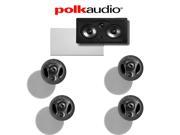 Polk Audio 700 LS Polk Audio 255C RT 5.0 Vanishing Series In Ceiling In Wall Home Theater Speaker Package