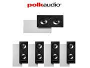 Polk Audio 265 RT Polk Audio 255C RT 5.0 Vanishing Series In Wall Home Theater Speaker Package
