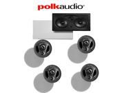 Polk Audio 900 LS Polk Audio 255C LS 5.0 Vanishing Series In Ceiling In Wall Home Theater Speaker Package