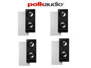 Polk Audio 265 RT 3 Way In Wall Loudspeakers 4 Pack