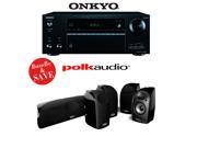 Onkyo TX NR656 7.2 Channel Network A V Receiver A Polk Audio Blackstone TL250 5.0 Home Theater Speaker Package