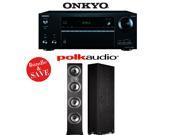 Onkyo TX NR656 7.2 Channel Network A V Receiver 1 Pair of Polk Audio TSi 500 Floorstanding Loudspeakers Bundle