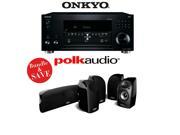 Onkyo TX RZ810 7.2 Channel Network A V Receiver A Polk Audio TL250 5.0 Home Theater Package