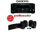 Onkyo TX RZ810 7.2 Channel Network A V Receiver A Polk Audio TL350 5.0 Home Theater Package