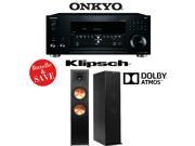 Onkyo TX RZ810 7.2 Channel Network A V Receiver 1 Pair of Klipsch RP 280FA Tower Speakers w Dolby Atmos Height Channel Bundle