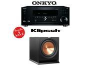 Onkyo TX RZ810 7.2 Channel Network A V Receiver 1 Klipsch R 112SW Reference Premiere 12 Inch Powered Subwoofer Bundle