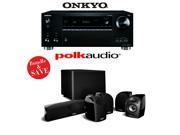 Onkyo TX RZ710 7.2 Channel Network A V Receiver A Polk Audio TL1600 5.1 Home Theater Speaker Package