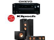 Onkyo TX RZ710 7.2 Channel Network A V Receiver with Klipsch RP260F 3.1 Reference Premiere Home Theater Package Black