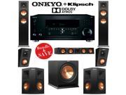 Klipsch RP 250F 5.1.2 Reference Premiere Dolby Atmos Home Theater System with Onkyo TX RZ810 7.2 Ch Network A V Receiver