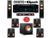 Klipsch RP 280F 7.1 Reference Premiere Home Theater System with Onkyo TX RZ810 7.2 Ch Network A V Receiver