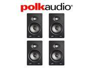 Polk Audio V65 High Performance Vanishing In Wall Loudspeaker 4 Pack
