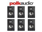 Polk Audio V65 High Performance Vanishing In Wall Loudspeaker 6 Pack